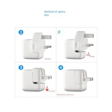 Bộ chuyển đổi EU UK AU US cho iPad, MacBook, iPhone - Đầu vịt, 50.672₫