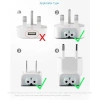 Bộ chuyển đổi EU UK AU US cho iPad, MacBook, iPhone - Đầu vịt, 50.672₫ 9