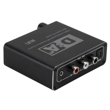 Bộ chuyển đổi HIFI DAC kỹ thuật số sang Analog RCA 3.5mm AUX, Khuếch đại Toslink, Đầu ra đồng trục quang – Giá 234.300₫
