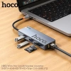 Bộ chuyển đổi Hoco HB52 8in1 Type-C sang HDMI, LAN, PD, USB, TF/SD - Giá 440.000₫ 4