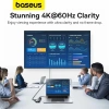 Bộ chuyển đổi HUB 6 in 1 Baseus Type C HDMI 4K 60Hz + USB-C 10Gbps, 2 USB-A 10Gbps, RJ45, PD - Giá 899.000 VND 5