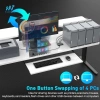 Bộ chuyển đổi KVM USB 2.0 Tishita 4 máy tính - chia sẻ 4 USB, Linux, giá 606.100đ