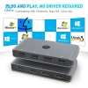 Bộ chuyển đổi KVM USB 2.0 Tishita 4 máy tính - chia sẻ 4 USB, Linux, giá 606.100đ 3