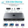 Bộ chuyển đổi KVM USB 2.0 Tishita 4 máy tính - chia sẻ 4 USB, Linux, giá 606.100đ 6