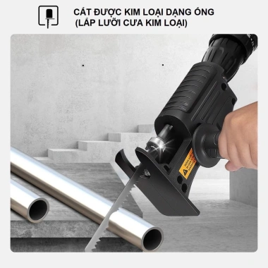 Bộ chuyển đổi máy khoan thành máy cưa cầm tay MONQIQI - 3 lưỡi cưa gỗ, kim loại, nhựa, giá ưu đãi 27.440 8