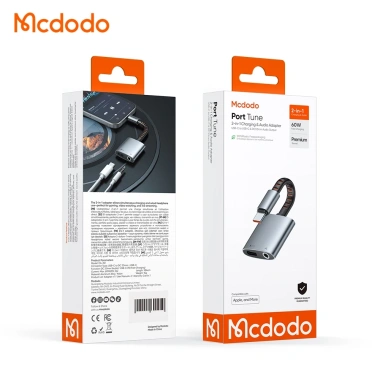 Bộ Chuyển Đổi Mcdodo CA-3.120 2 Trong 1 USB-C sang USB-C + Jack 3.5mm - Sạc nhanh, nghe nhạc chất lượng, giá ưu đãi 454.350₫