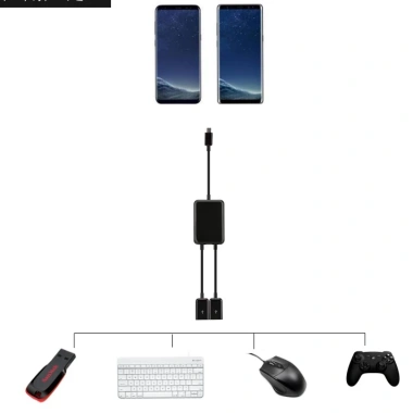 Bộ chuyển đổi micro USB và Type C sang 2 cổng OTG - Chất lượng, giá ưu đãi 62.810 VND