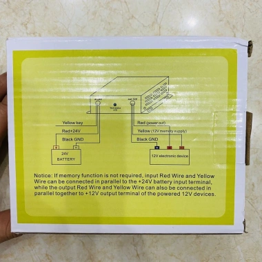 Bộ Chuyển Đổi Nguồn Điện 24V sang 12V 30A 240W cho Xe Tải, Xe Công Trình - Giá 170k
