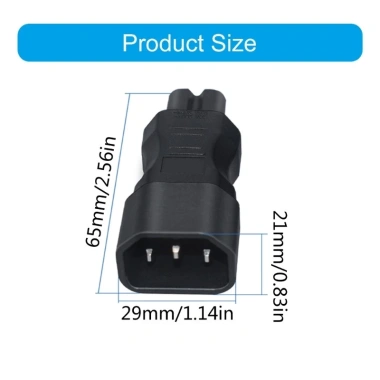 Bộ chuyển đổi nguồn điện Hrtyvhin C14 sang C7 Nam Nữ cho Điện tử tiêu dùng – Giá 62.770₫ 2 Bộ chuyển đổi nguồn điện Hrtyvhin C14 sang C7 Nam Nữ cho Điện tử tiêu dùng – Giá 62.770₫ 2