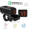 Bộ chuyển đổi nguồn sạc USB kép Auleset Motorcycle QC3.0 sạc nhanh có vôn kế - 379.915₫ 3