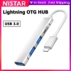 Bộ chuyển đổi NiSTAR Lightning‑C sang USB 3.0/2.0 HUB 4 trong1, sạc nhanh, hỗ trợ iPhone 15‑12, HUAWEI Mate 60/50 – 96.800₫