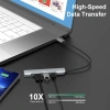 Bộ chuyển đổi NiSTAR Lightning‑C sang USB 3.0/2.0 HUB 4 trong1, sạc nhanh, hỗ trợ iPhone 15‑12, HUAWEI Mate 60/50 – 96.800₫ 5