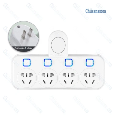 Bộ chuyển đổi ổ cắm 2 chân - Phích cắm đa năng, nhiều USB và LED, chỉ 98.000₫