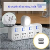 Bộ chuyển đổi ổ cắm 2 chân - Phích cắm đa năng, nhiều USB và LED, chỉ 98.000₫ 2