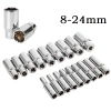 Bộ chuyển đổi ổ cắm 3/8 inch, đầu cờ lê lục giác 8-24mm Ratchet - Giá 19.738₫ 5