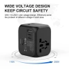 Bộ chuyển đổi phích cắm du lịch đa năng OPEAREY - 4 chuẩn EU Anh Mỹ AU + 2 cổng USB-C sạc nhanh, 1 trong 1 9