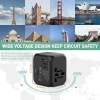 Bộ chuyển đổi phích cắm du lịch đa năng YudhUI Sạc USB C 2 loại, hỗ trợ EU/UK/US/AU, bền bỉ, giá chỉ 355.960₫ 2
