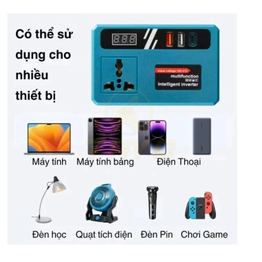 Bộ chuyển đổi pin 18V-21V lên 220V cho Makita 4cm, 220W, giá ưu đãi 170.623 VND