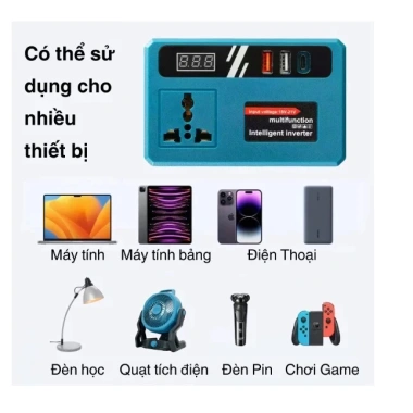 Bộ chuyển đổi pin 18V-21V lên 220V cho Makita 4cm, 220W, giá ưu đãi 170.623 VND 6 Bộ chuyển đổi pin 18V-21V lên 220V cho Makita 4cm, 220W, giá ưu đãi 170.623 VND 6