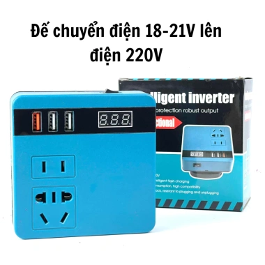 Bộ chuyển đổi pin 18V-21V lên 220V cho Makita 4cm, 220W, giá ưu đãi 170.623 VND