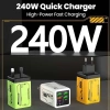 Bộ chuyển đổi sạc siêu nhanh 240W Mech Wind 4USB 2Type C hỗ trợ EU US UK du lịch 2