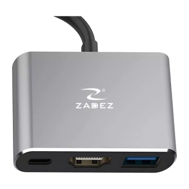 Bộ chuyển đổi Type-C HUB ZADEZ ZAH-513 3 trong 1 - HDMI, USB, SD, Giá chỉ 445.000đ 2