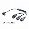 Bộ chuyển đổi USB 2.0 cổng đực sang 3 đầu, đồng bộ dữ liệu và sạc nhanh, giá ưu đãi 92.400 VND 2