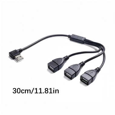 Bộ chuyển đổi USB 2.0 cổng đực sang 3 đầu, đồng bộ dữ liệu và sạc nhanh, giá ưu đãi 92.400 VND