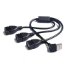 Bộ chuyển đổi USB 2.0 cổng đực sang 3 đầu, đồng bộ dữ liệu và sạc nhanh, giá ưu đãi 92.400 VND 3