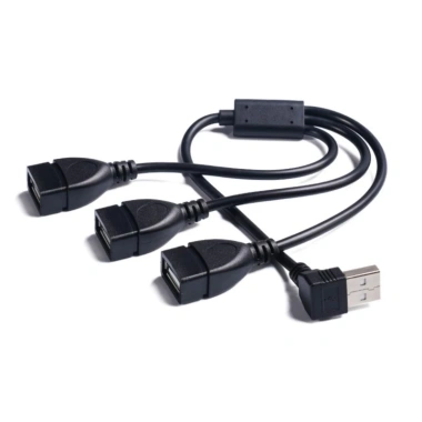 Bộ chuyển đổi USB 2.0 cổng đực sang 3 đầu, đồng bộ dữ liệu và sạc nhanh, giá ưu đãi 92.400 VND