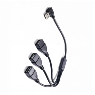 Bộ chuyển đổi USB 2.0 cổng đực sang 3 đầu, đồng bộ dữ liệu và sạc nhanh, giá ưu đãi 92.400 VND