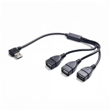 Bộ chuyển đổi USB 2.0 cổng đực sang 3 đầu, đồng bộ dữ liệu và sạc nhanh, giá ưu đãi 92.400 VND