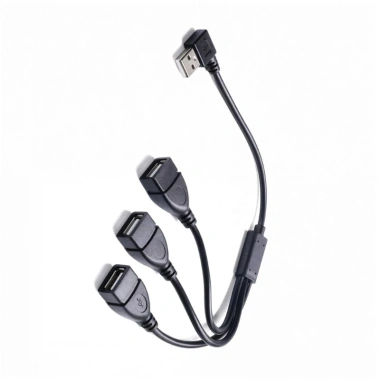 Bộ chuyển đổi USB 2.0 cổng đực sang 3 đầu, đồng bộ dữ liệu và sạc nhanh, giá ưu đãi 92.400 VND