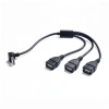 Bộ chuyển đổi USB 2.0 cổng đực sang 3 đầu, đồng bộ dữ liệu và sạc nhanh, giá ưu đãi 92.400 VND 10