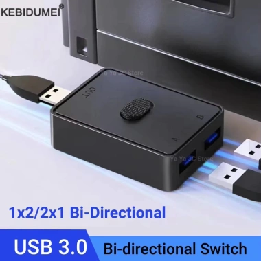 Bộ chuyển đổi USB 3.0/2.0 KVM 1x2 2x1 - Chia sẻ bàn phím, chuột, máy in, hub - 27.500đ