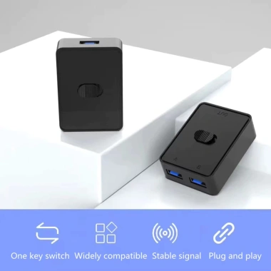 Bộ chuyển đổi USB 3.0/2.0 KVM 1x2 2x1 - Chia sẻ bàn phím, chuột, máy in, hub - 27.500đ 4