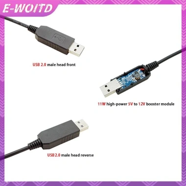 Bộ chuyển đổi USB 4Pin PWM 5V-12V Boost, cáp quạt PC, làm mát hiệu quả 4 Bộ chuyển đổi USB 4Pin PWM 5V-12V Boost, cáp quạt PC, làm mát hiệu quả 4