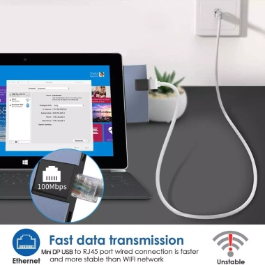 Bộ chuyển đổi USB 6 trong 1 cho Surface Pro – Hub mạng, HDMI 4K, 3 USB 3.0, Đọc thẻ SD/TF – 547k