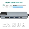 Bộ chuyển đổi USB-C 5 trong 1 Type-C sang HDMI 4K, USB3.0 & RJ45 Ethernet LAN - Giá ưu đãi 79.200 VND 6
