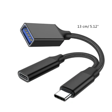 Bộ Chuyển Đổi USB-C OTG PD10W 2 Trong 1 cho Laptop - Sạc nhanh, giá 93.830 VND