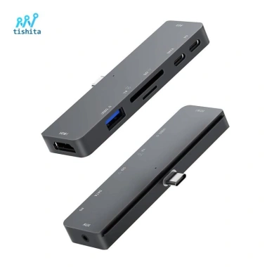 Bộ chuyển đổi USB C Tishita 7 trong 1 hỗ trợ 4K HDMI, USB 3.0, SD, chỉ 711.700₫ 4 Bộ chuyển đổi USB C Tishita 7 trong 1 hỗ trợ 4K HDMI, USB 3.0, SD, chỉ 711.700₫ 4