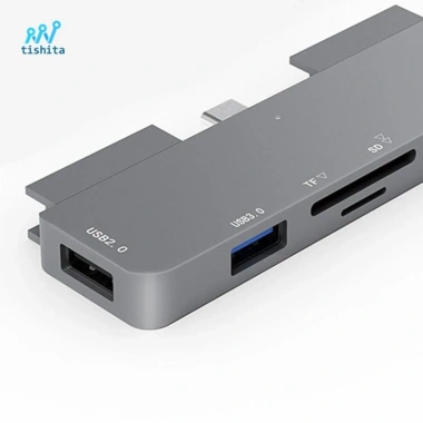 Bộ chuyển đổi USB C Tishita 7 trong 1 hỗ trợ 4K HDMI, USB 3.0, SD, chỉ 711.700₫