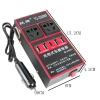 Bộ chuyển đổi USB DC 12V/24V sang AC 110V/220V - Sạc nhanh ô tô, ổ cắm bật lửa 3
