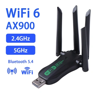 Bộ chuyển đổi USB WiFi6 FUHUIOT AX900 4 ăng-ten 900Mbps Dual-Band và Bluetooth 5.4 - Giá chỉ 175.340 VND 3 Bộ chuyển đổi USB WiFi6 FUHUIOT AX900 4 ăng-ten 900Mbps Dual-Band và Bluetooth 5.4 - Giá chỉ 175.340 VND 3