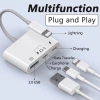 Bộ chuyển đổi USB‑C sang USB 3 trong 1 sạc nhanh cho S24/S23/S22, iPhone 15/14/13 hỗ trợ tai nghe, chuột, ổ cứng 3