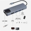 Bộ chuyển Type-C đa năng LAN HDMI USB cho Mac, Laptop, PC, Android, iOS - Giá 85k