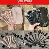 Bộ Cọ Celin 12 Cây Missie Lông Thú Kèm Bao Da Hồng Đen - Chính Hãng Giá Ưu Đãi