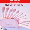 Bộ Cọ Celin 12 Cây Missie Lông Thú Kèm Bao Da Hồng Đen - Chính Hãng Giá Ưu Đãi 9