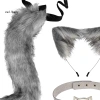 Bộ cổ & đuôi lông thú cosplay – Băng đô tai mèo mềm mại, áo cáo mờ, vòng eo điều chỉnh, thiết kế chống trượt – Giá ưu đãi 224.738đ 4