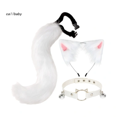 Bộ cổ & đuôi lông thú cosplay – Băng đô tai mèo mềm mại, áo cáo mờ, vòng eo điều chỉnh, thiết kế chống trượt – Giá ưu đãi 224.738đ